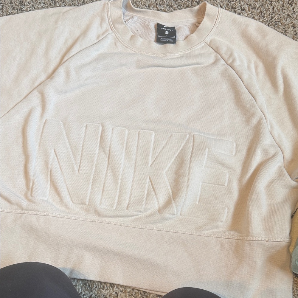 Nike Beige Crewneck Sweatshirt